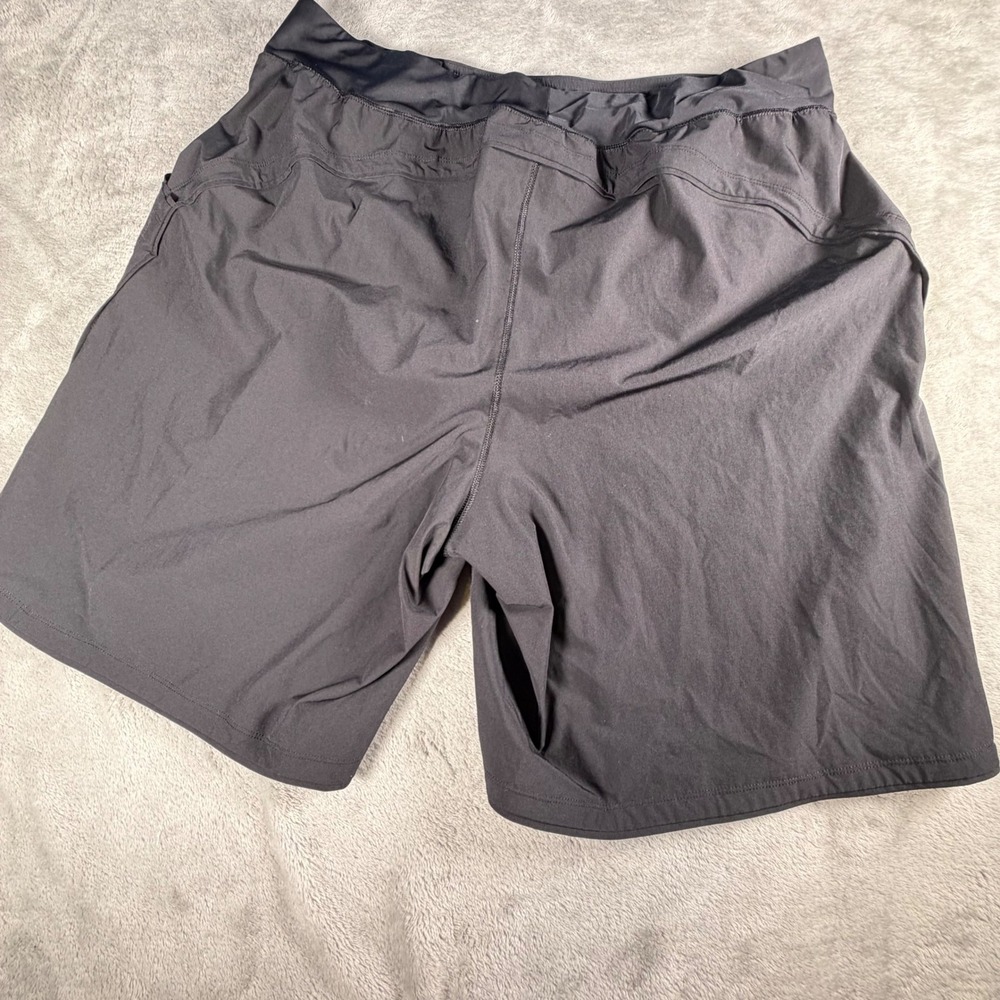 Lands End Womens 22W Black Board Shorts Swim Trunks Pockets 516339